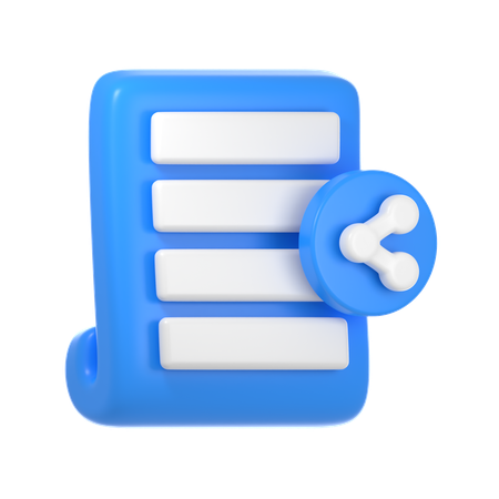 Compartir documentos  3D Icon