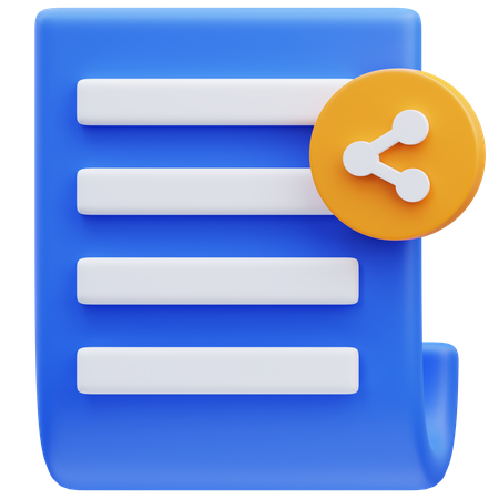 Compartir documentos  3D Icon