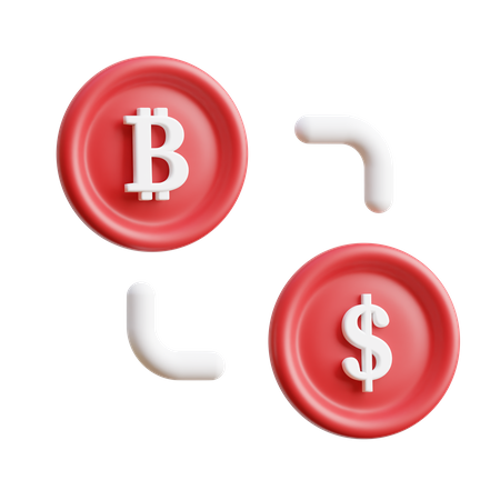 Intercambio de monedas  3D Icon