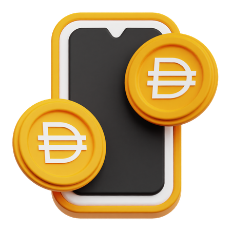 Intercambio de tokens Dai  3D Icon