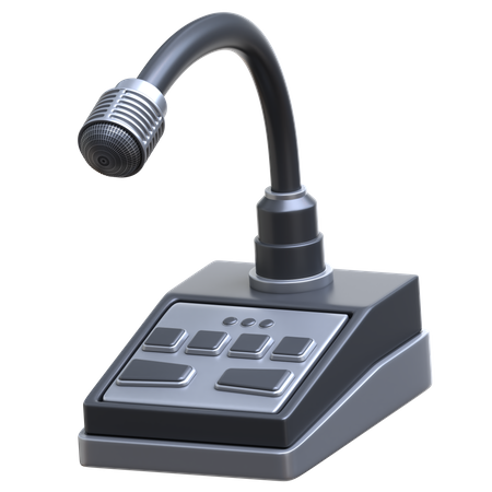 Microfone de intercomunicação  3D Icon