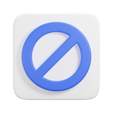 Interdiction  3D Icon