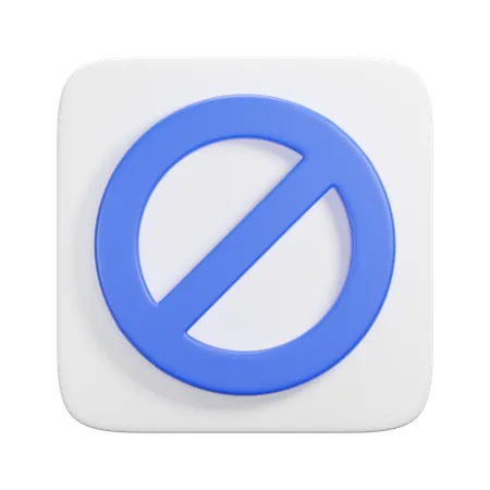 Interdiction  3D Icon