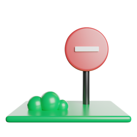 Interdit  3D Icon