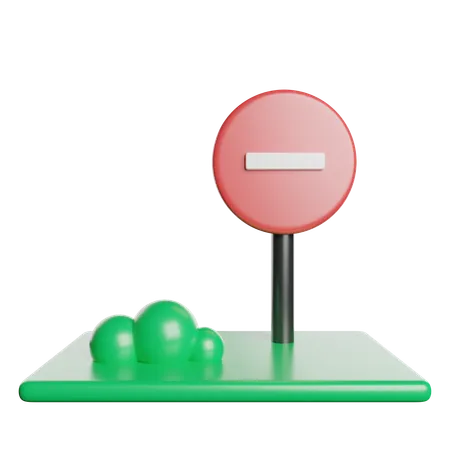 Interdit  3D Icon