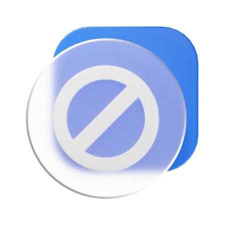 Interdit  3D Icon