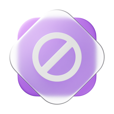 Interdit  3D Icon