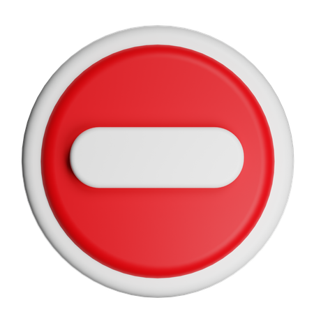 Interdit  3D Icon