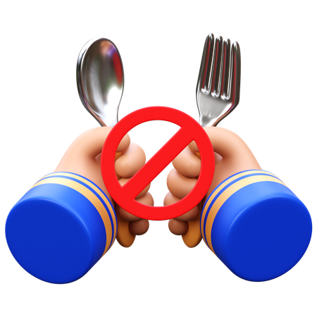 Interdit de manger  3D Icon