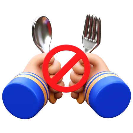 Interdit de manger  3D Icon