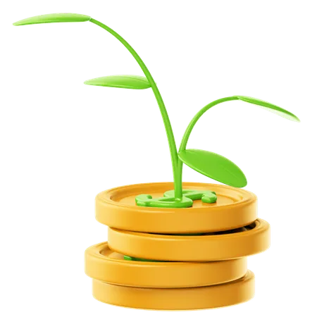 El Icono 3 D De Interes Bancario Representa Un Concepto De Ganar Intereses Sobre Los Fondos Depositados En Una Institucion Financiera 3D Icon