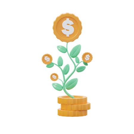 이자율  3D Icon