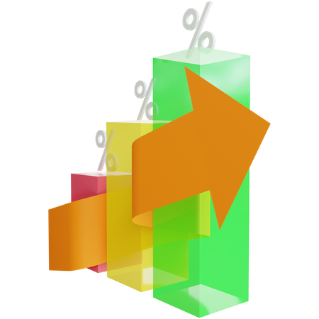 Interest Rate  3D Icon