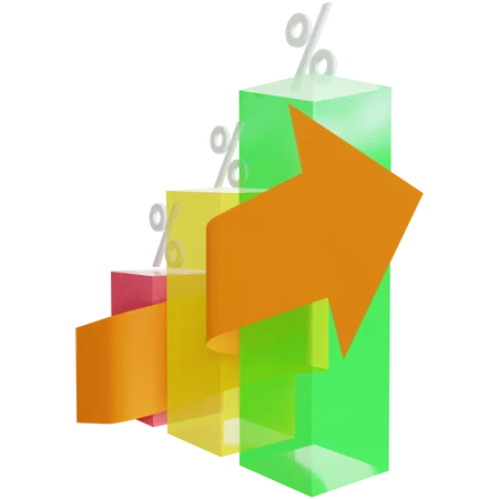 Interest Rate  3D Icon