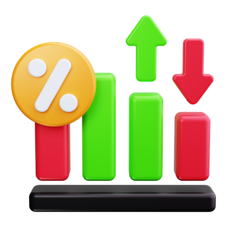 Interest Rate  3D Icon