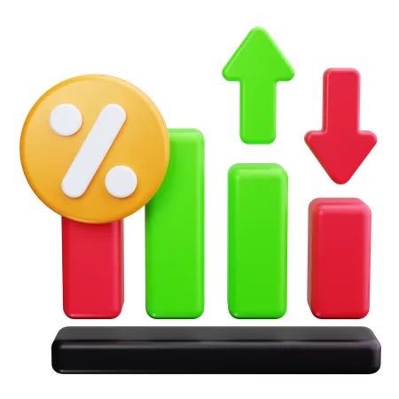 Interest Rate  3D Icon