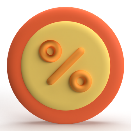 Interest Rate  3D Icon