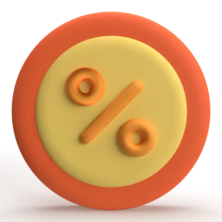 Interest Rate  3D Icon