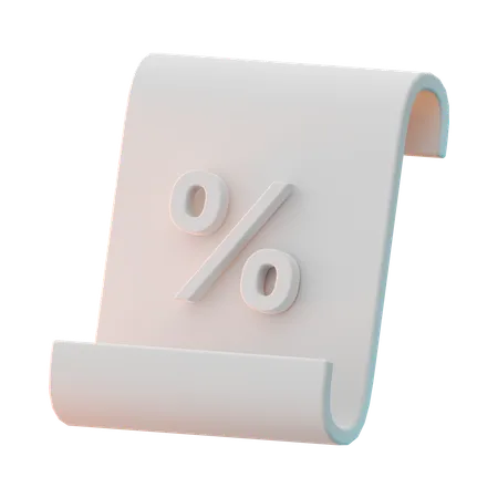 Interest Rate  3D Icon