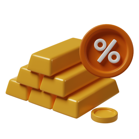 Interest Rate  3D Icon