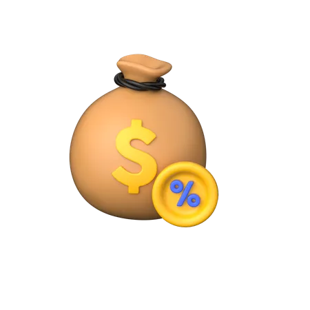 Interest Rate  3D Icon