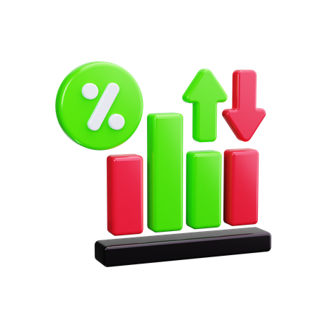 Interest Rate  3D Icon