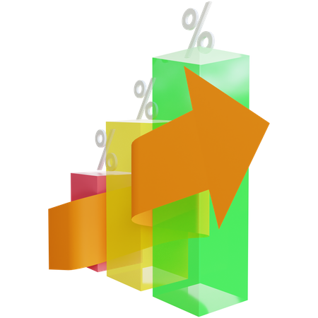 Interest Rate  3D Icon