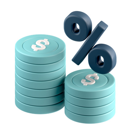 Interest rate  3D Icon