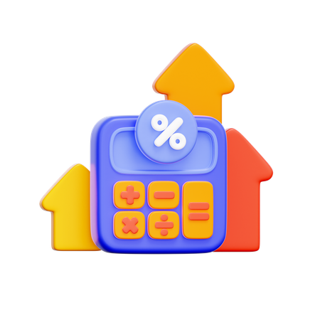 이자율 계산기  3D Icon