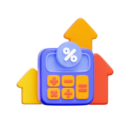 이자율 계산기  3D Icon