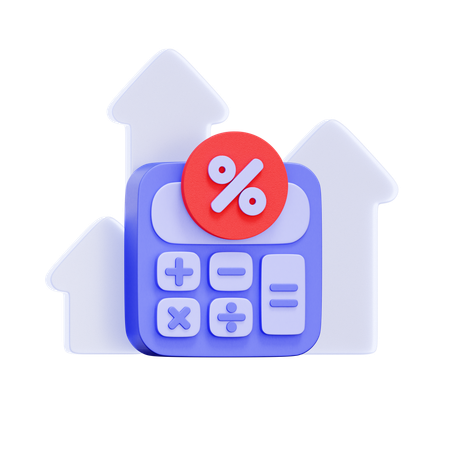 이자율 계산기  3D Icon