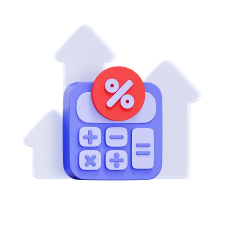 이자율 계산기  3D Icon