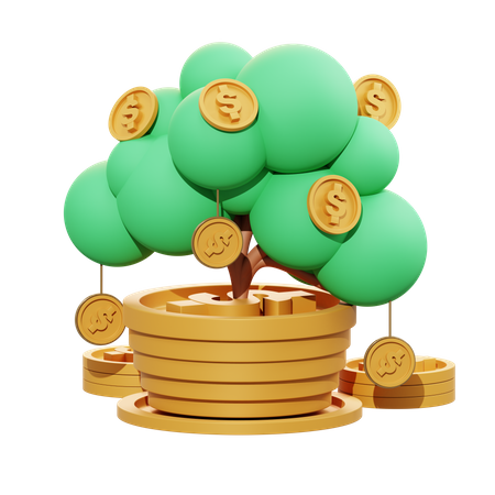 Intérêts bancaires  3D Illustration