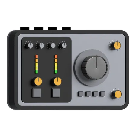 Interface audio carte son  3D Icon