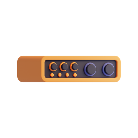 Interface audio usb  3D Icon