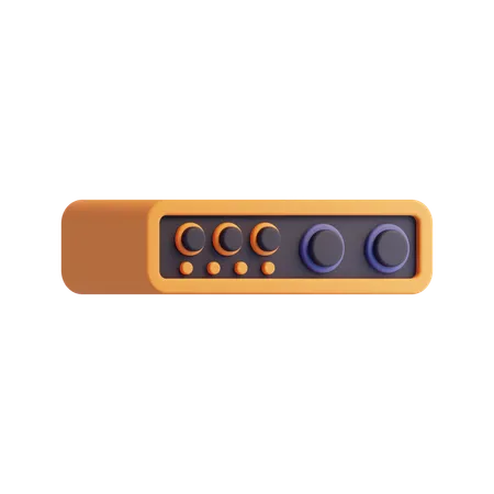 Interface audio usb  3D Icon