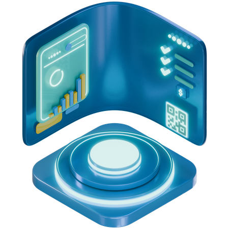 Interface bancaire en ligne  3D Icon