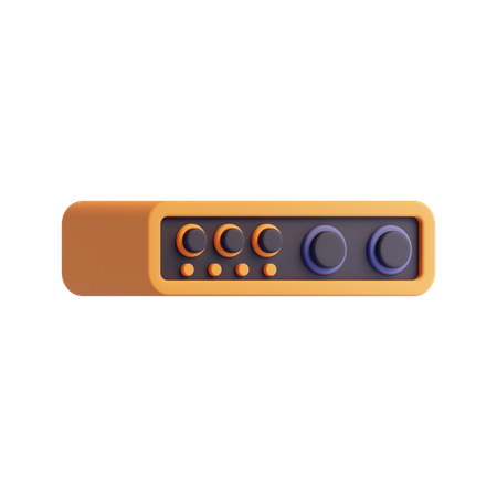 Interface de áudio usb  3D Icon