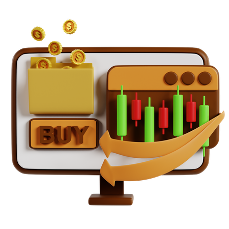 Interface de negociação de compra estratégica  3D Icon