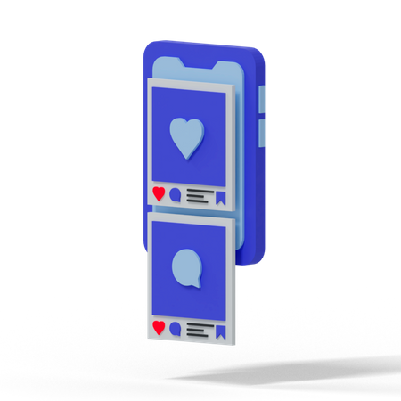 Interface de postagem  3D Icon