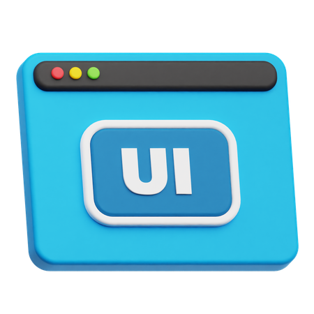 Interface utilisateur du site Web  3D Icon