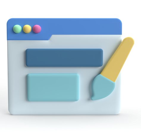 Interface Web  3D Icon