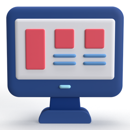 Interface web  3D Icon