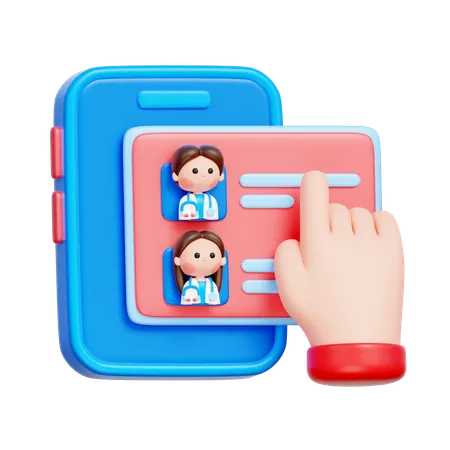 Interfaz de chat médico  3D Icon