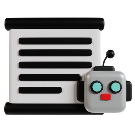 Interfaz de comunicación del chatbot  3D Icon