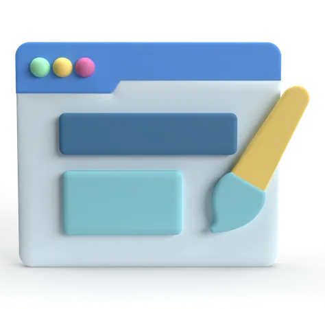 Interfaz web  3D Icon