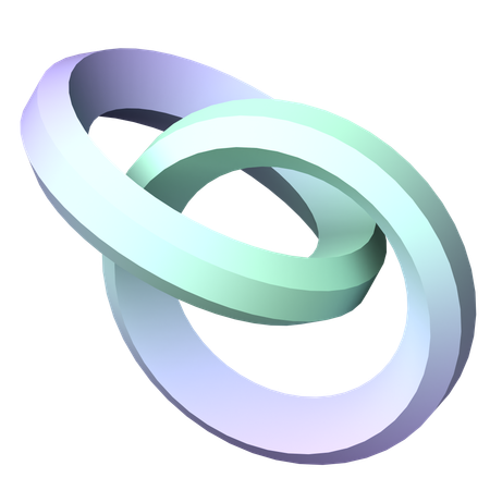 Interlocked Rings Loop  3D Icon
