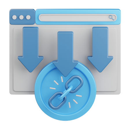 Internal link  3D Icon