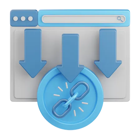 Internal link  3D Icon