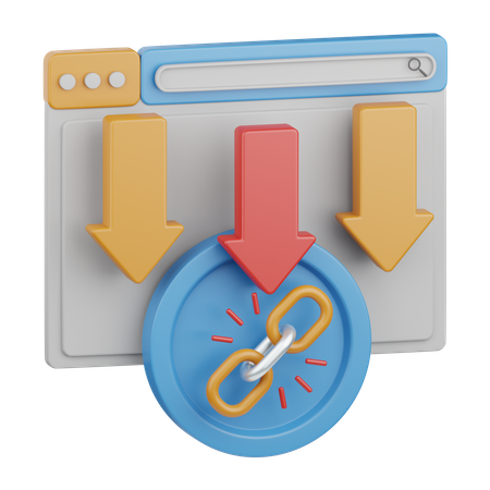 Internal link  3D Icon